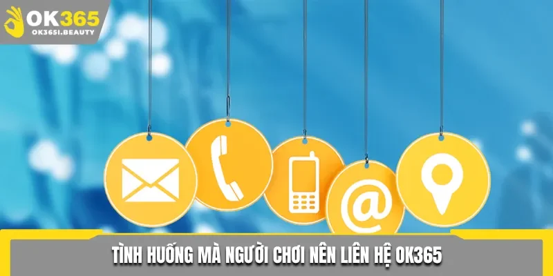 Những trường hợp mà hội viên nên liên hệ Ok365